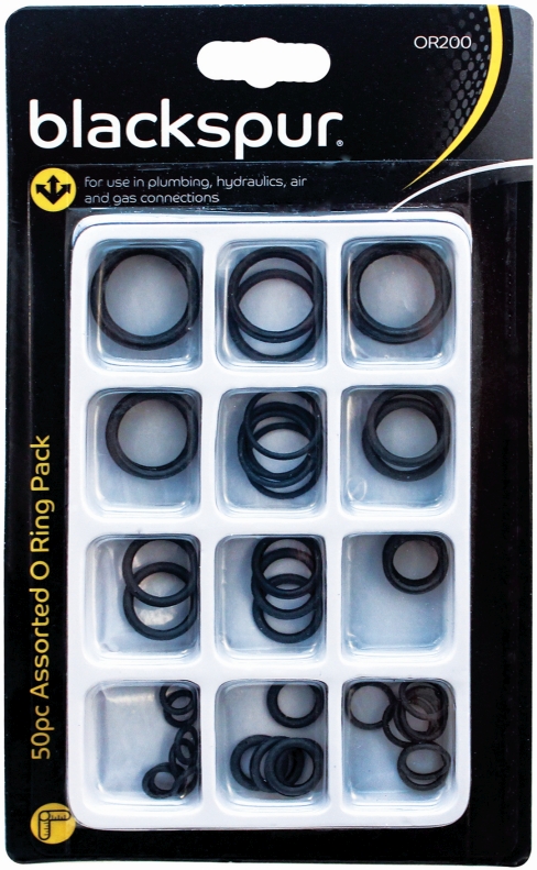 thumbnail image 2 of Neilsen 50pc Rubber, Fibre & Plastic Seal Washers Assortment – Plumbing O-Ring Set – CT1826 2 of 6