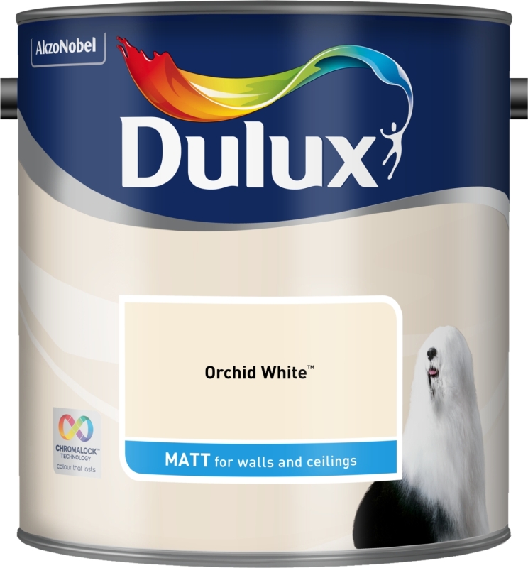 DULUX ORCHID WHITE VINYL MATT 2.5L Timbermills