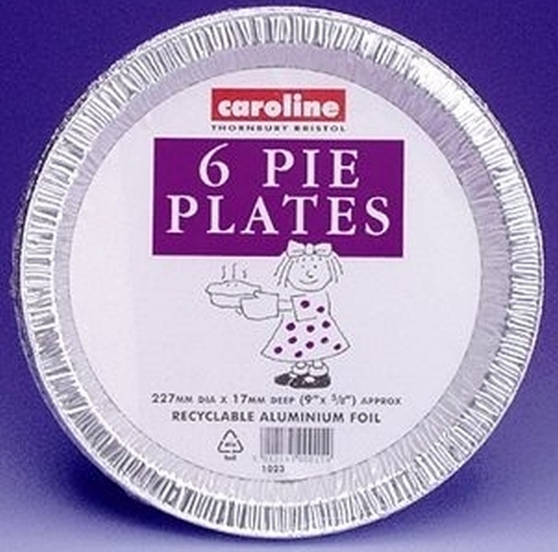 Foil Pie Plates 6 x 227mm Timbermills