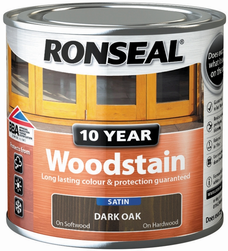 Ronseal 10 Year Woodstain Dark Oak 250ml Timbermills