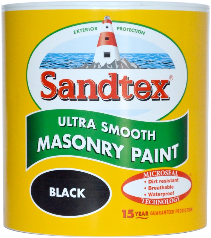 Sandtex Masonry Paint 1L Black Timbermills
