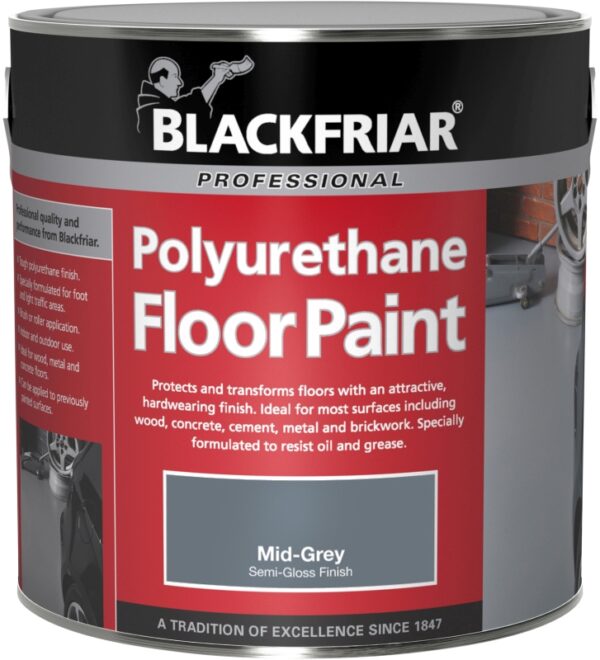 Blackfriar Floor Paint Mid Grey 2.5ltr Timbermills