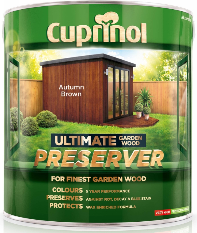 Cuprinol Autumn Brown Ultimate Wood Preserver 4 Litres Timbermills