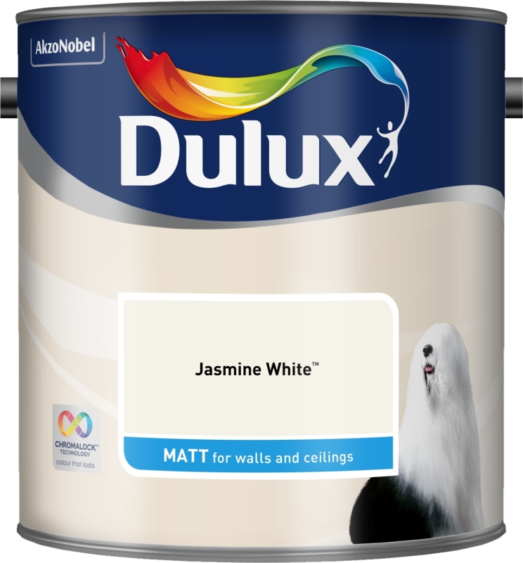 DULUX JASMINE WHITE VINYL MATT 2.5L Timbermills