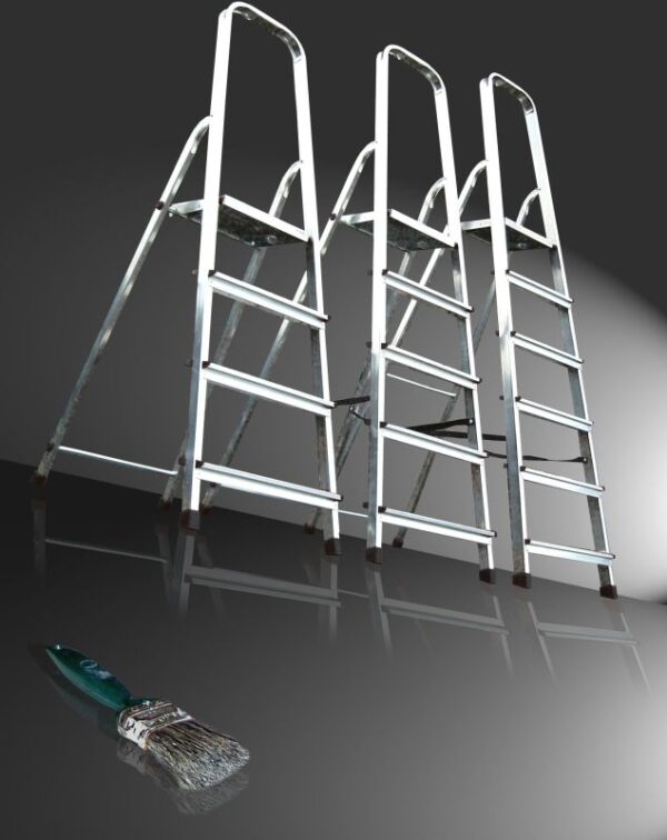 Fortress 6 Tread Aluminium Step Ladder Timbermills