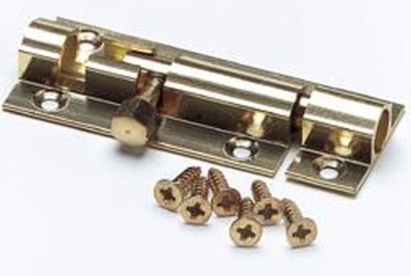 Bulk 75mm Extrd Slip Bolt BRASS Timbermills