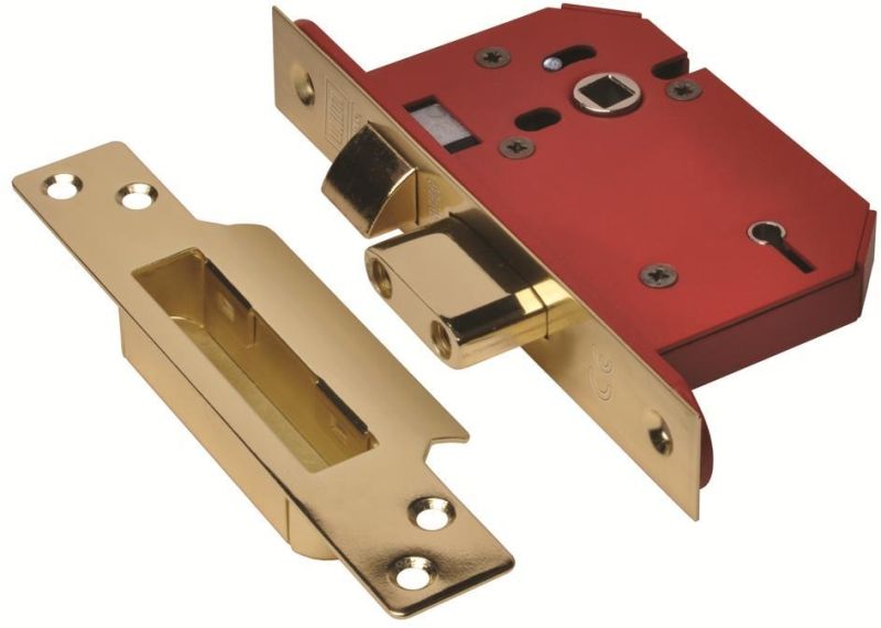 5 Lever Sash Lock Brass 65mm Timbermills