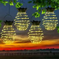 garden ornaments lights baskets